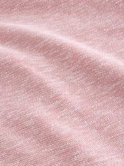 Coral Pink Cotton Linen Blend Jersey Shirt - Image 9 of 9