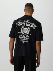Black Jersey Print Short Sleeve Shirt - Image 2 of 9