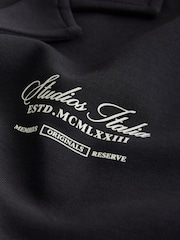 Black Jersey Print Short Sleeve Shirt - Image 8 of 9