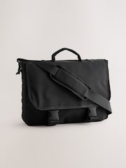 Black Buckle Detail Messenger - Image 1 of 5