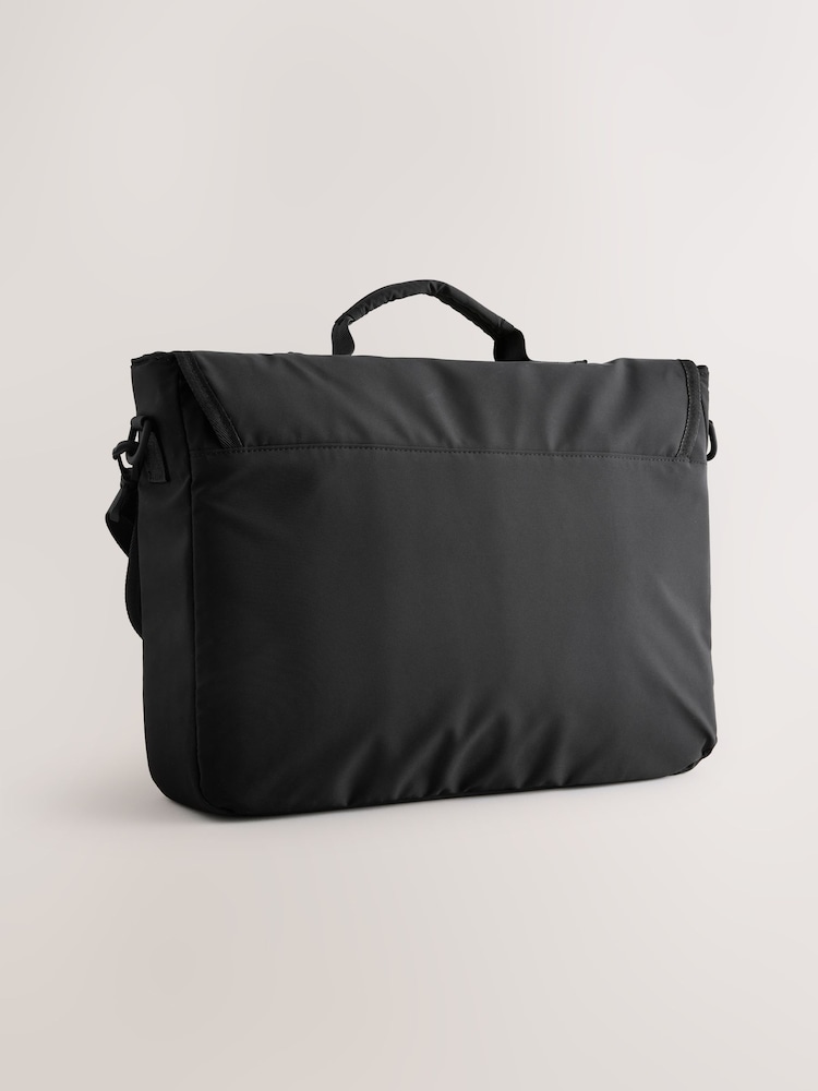 Black Buckle Detail Messenger - Image 2 of 5