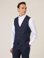 Skopes Blue Boyd Puppytooth Suit Waistcoat - Image 1 of 4