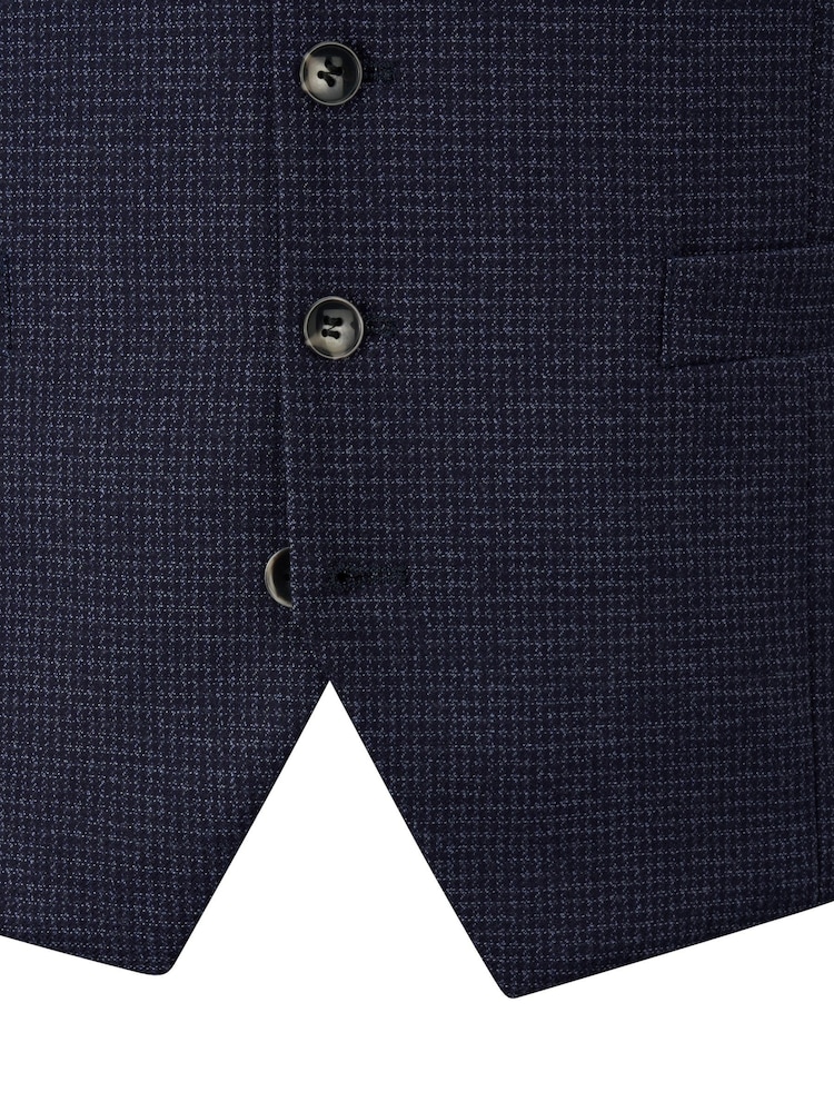 Skopes Blue Boyd Puppytooth Suit Waistcoat - Image 4 of 4 Skopes Blue Boyd Puppytooth Suit Waistcoat - Image 4 of 4