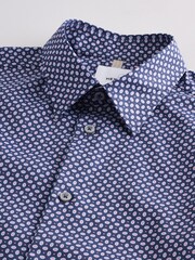 Azul marino - Cotton Rich Long Sleeve Formal Shirt - Imagen 8 de 9