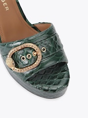 Kurt Geiger London Green Greenwich Platform Sandals - Image 4 of 4