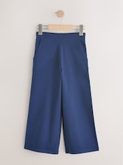 Navy Blue 1 Pack Wide Leg Jersey Trousers (3-16yrs) - Image 1 of 4