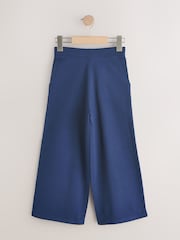 Navy Blue 1 Pack Wide Leg Jersey Trousers (3-16yrs) - Image 2 of 4