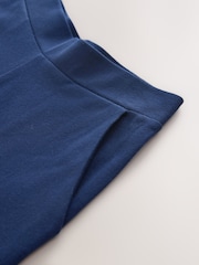 Navy Blue 1 Pack Wide Leg Jersey Trousers (3-16yrs) - Image 3 of 4