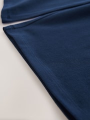 Azul marino - Pantalones de pernera ancha de punto (3-16 años) - Imagen 9 de 9