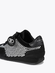 Anthrazitschwarz - Kurt Geiger London Chelsea Crystal Tag Black Trainers - Bild 4 von 4