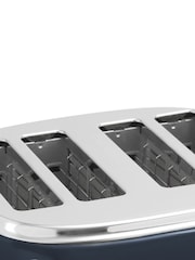 Haden Steel Blue Jersey 4 Slice Toaster - Image 3 of 6