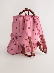 Pink/Chocolate Dot Backpack - Image 5 of 8