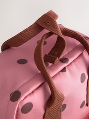 Pink/Chocolate Dot Backpack - Image 7 of 8