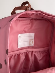 Pink/Chocolate Dot Backpack - Image 8 of 8