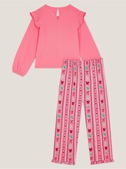 Monsoon Pink Christmas Bauble Pyjamas Set - Image 2 of 4