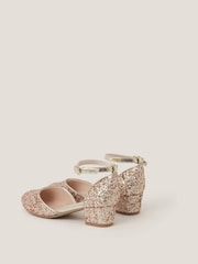 Monsoon Gold Glitter Two Part Heels - Image 2 of 3