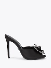Carvela Black Fiore Mule Sandals - Image 1 of 4