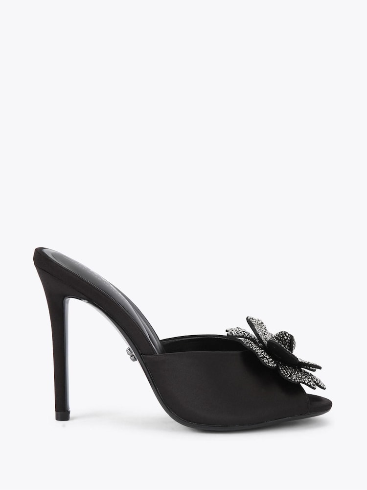Carvela Black Fiore Mule Sandals - Image 1 of 4