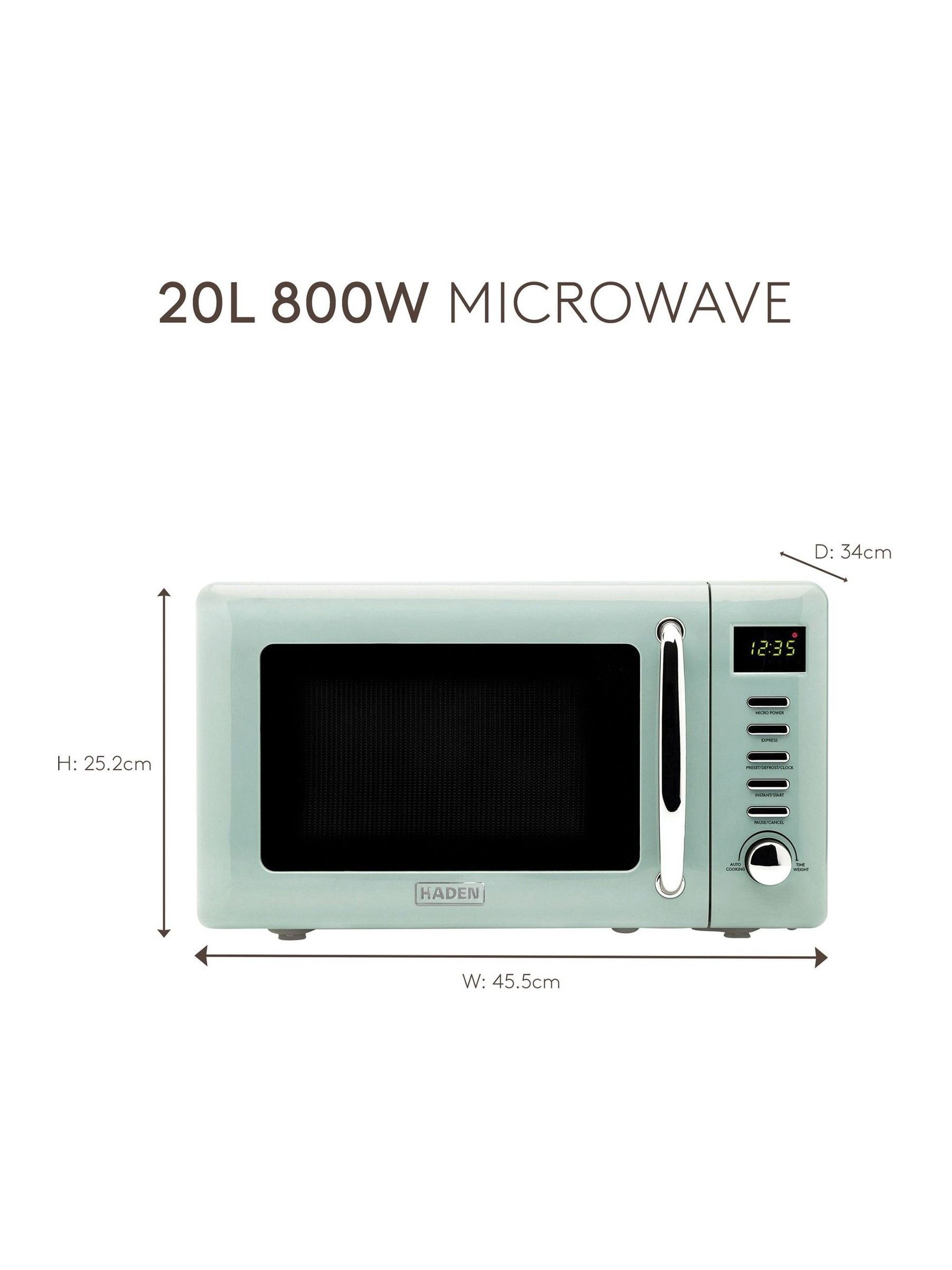 Buy Haden Sage Dorchester 20L 800W Microwave from the Next UK