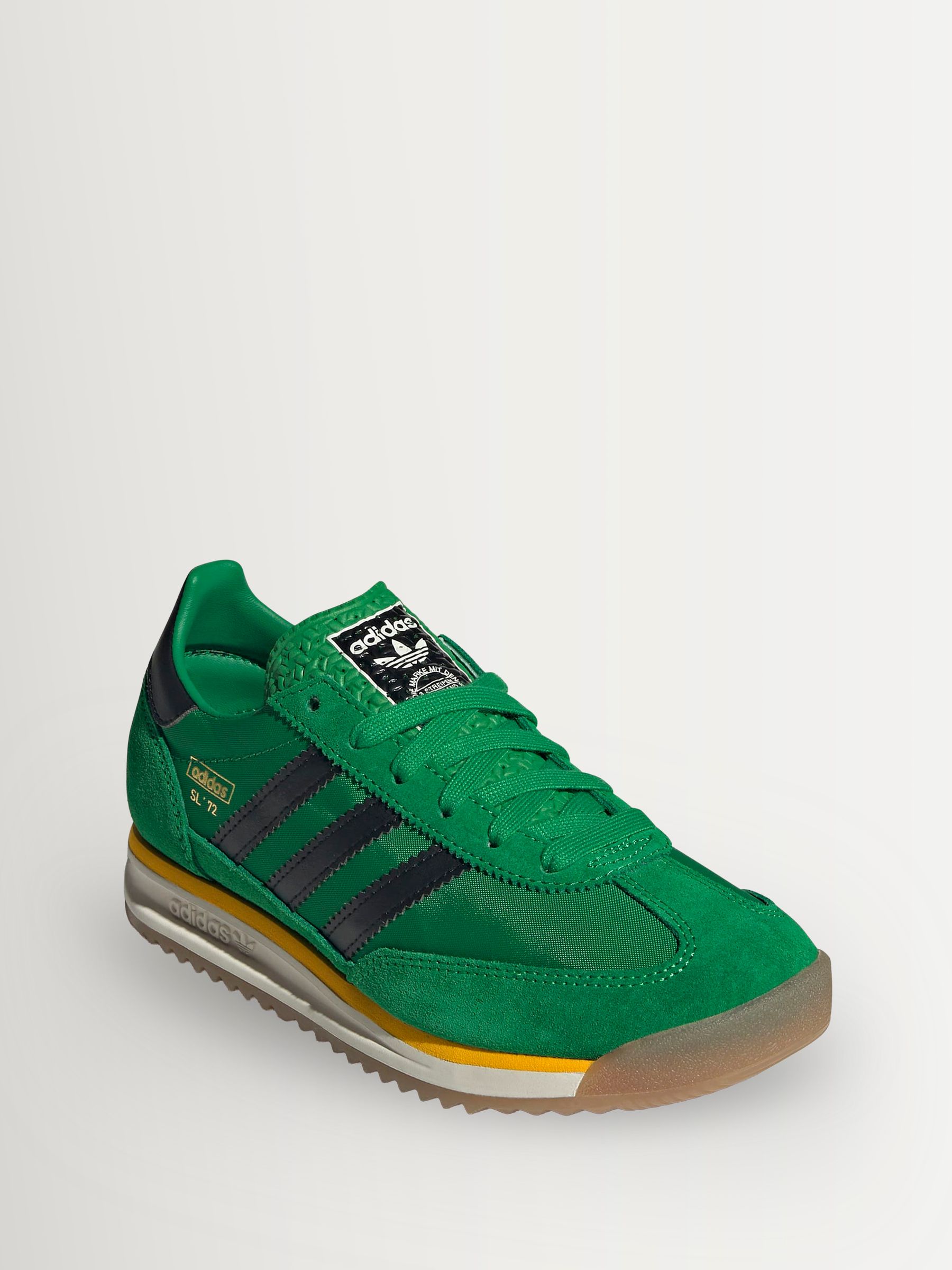 Buy adidas Originals Green/Black SL 72 RS Junior Trainers from