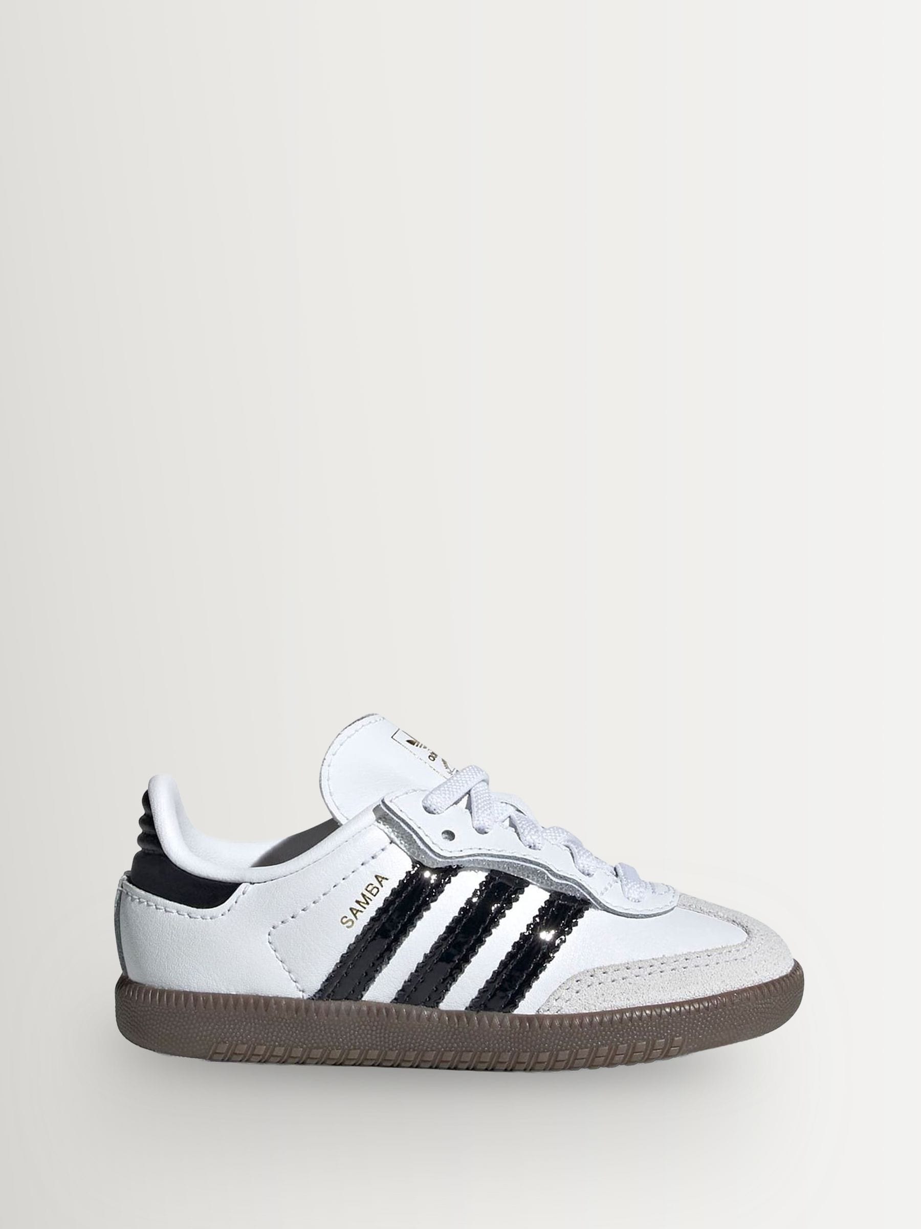 Buy adidas Originals White/Black Samba OG Comfort Closure Elastic