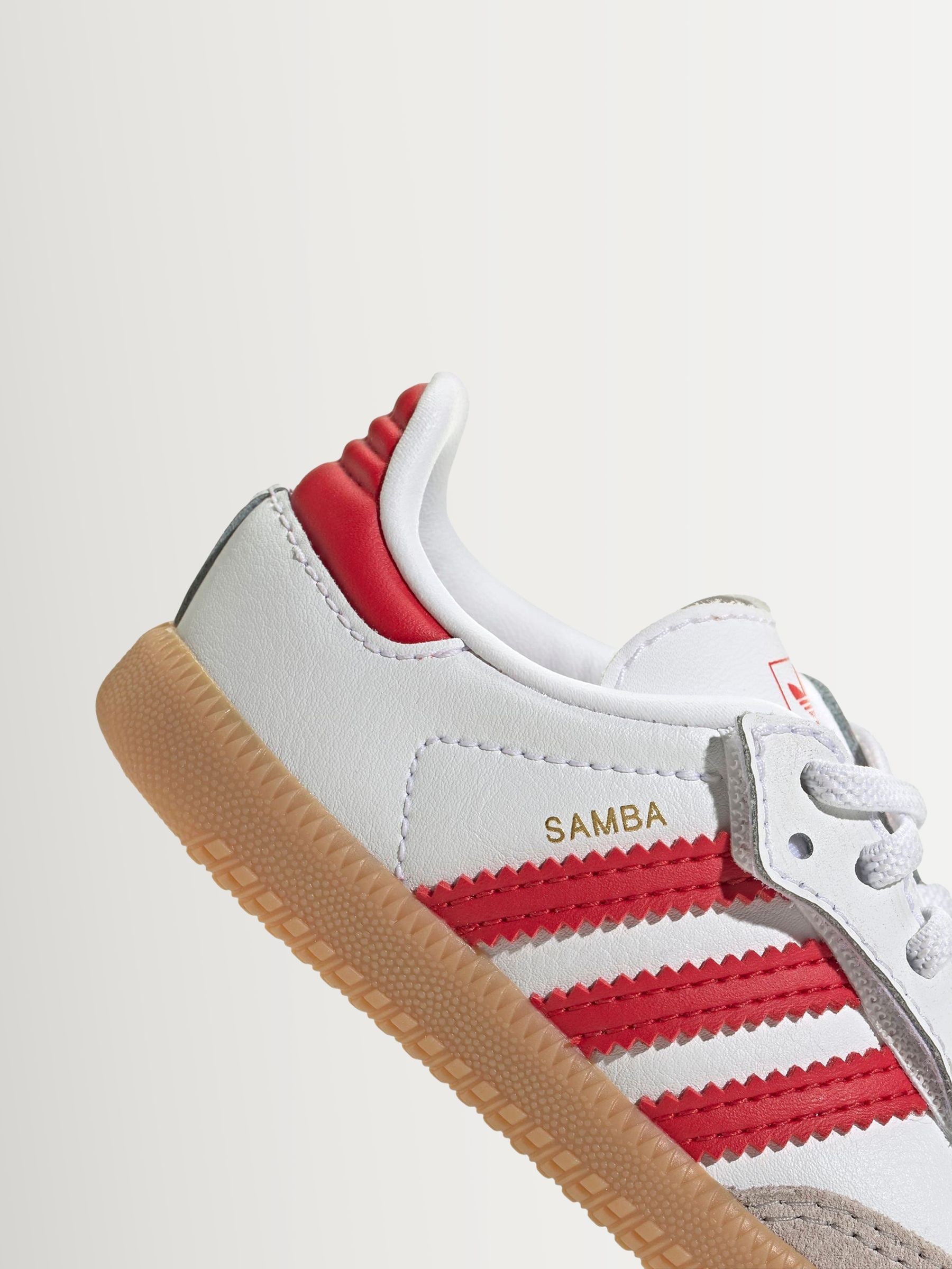 Buy adidas Originals White/Red/Grey Samba OG Comfort Closure
