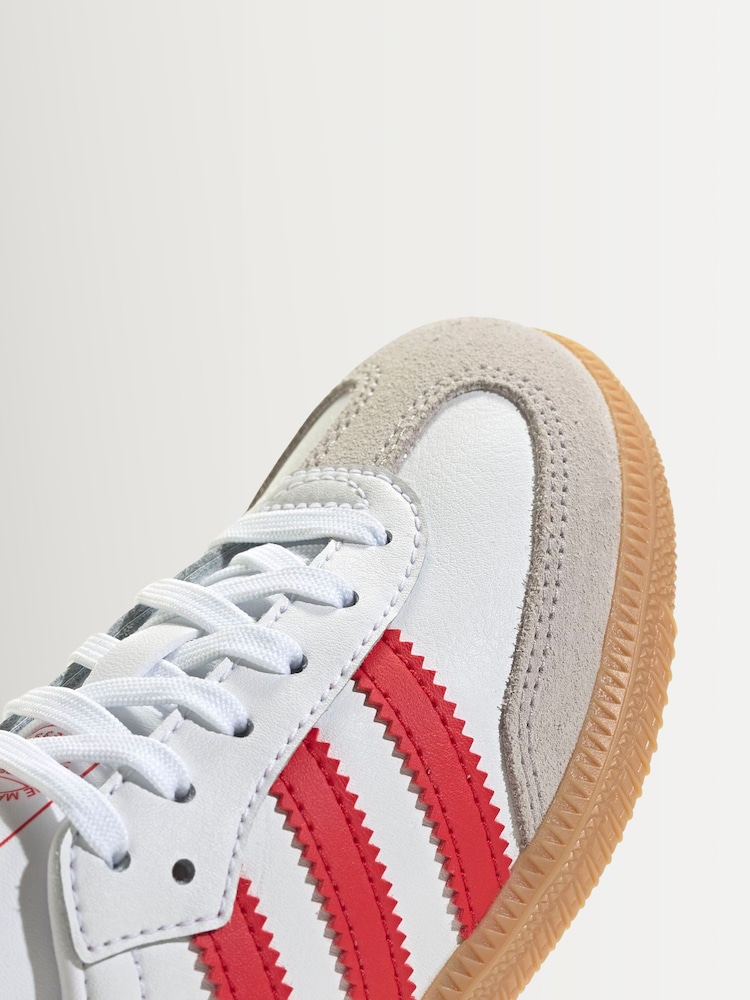 adidas gazelle silver green womens Adidas Men's Samba OG Wonder White / Shadow Red / Gum Low Top Sneakers