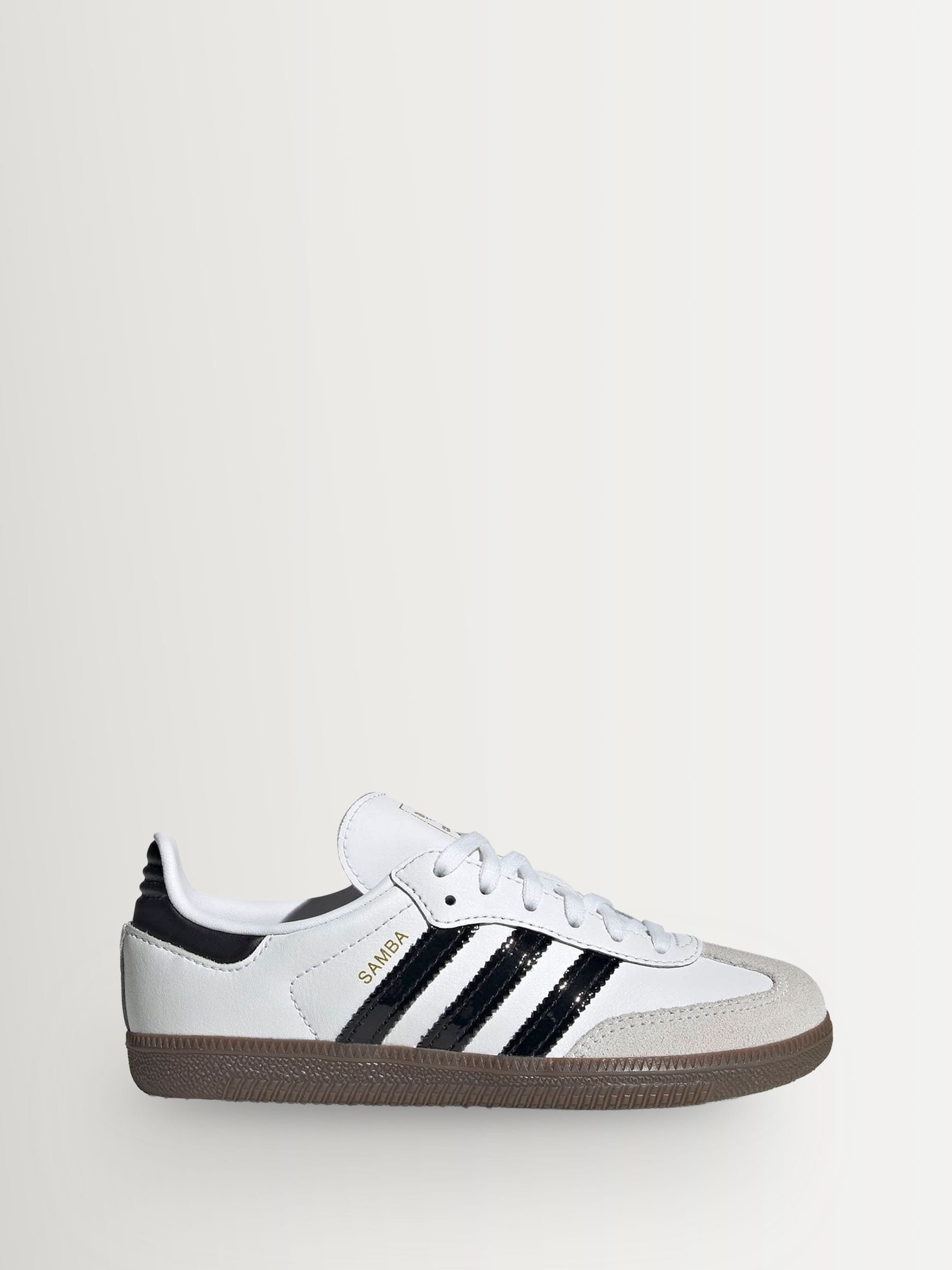 Buy adidas Originals White/Black Samba OG Kids Trainers from Next