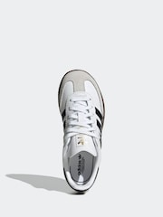 adidas Originals White/Black Samba OG Kids Trainers - Image 5 of 9