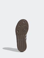 adidas Originals White/Black Samba OG Kids Trainers - Image 6 of 9