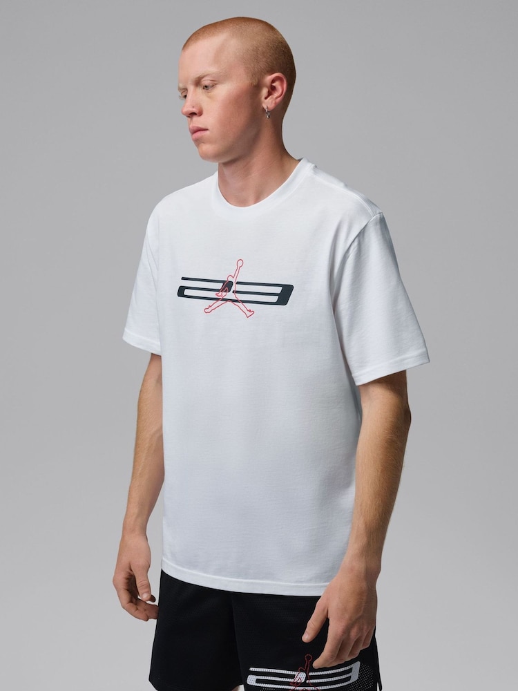 Jordan White Sport Dri-Fit T-Shirt - Image 2 of 5