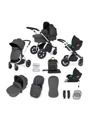 Ickle Bubba 12 Piece Grey Stomp Luxe Travel System with iSize Cirrus Car Seat - Image 1 of 5