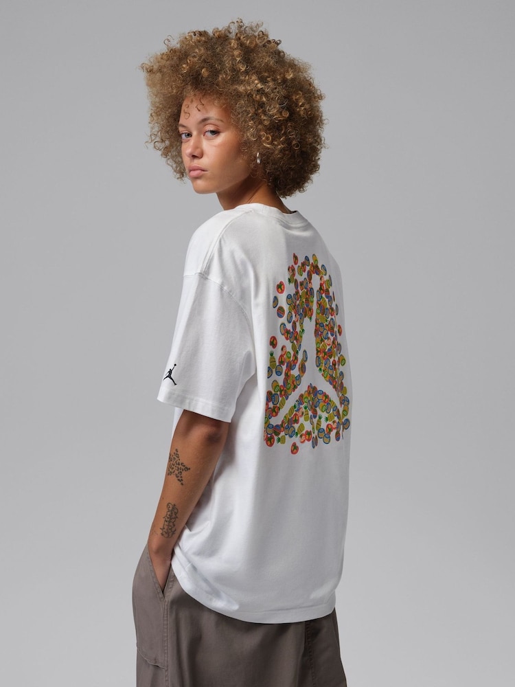 Jordan White Fruit Graphic T-Shirt - Image 1 of 5
