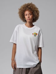 Jordan White Fruit Graphic T-Shirt - Image 2 of 5