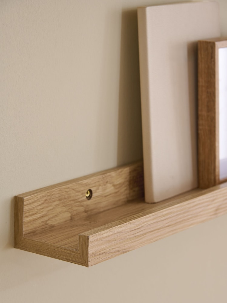 Oak Picture Shelf - Image 2 of 6