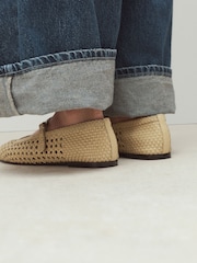 Yellow Forever Comfort® Square Toe Woven Mary Jane Shoes - Image 2 of 6