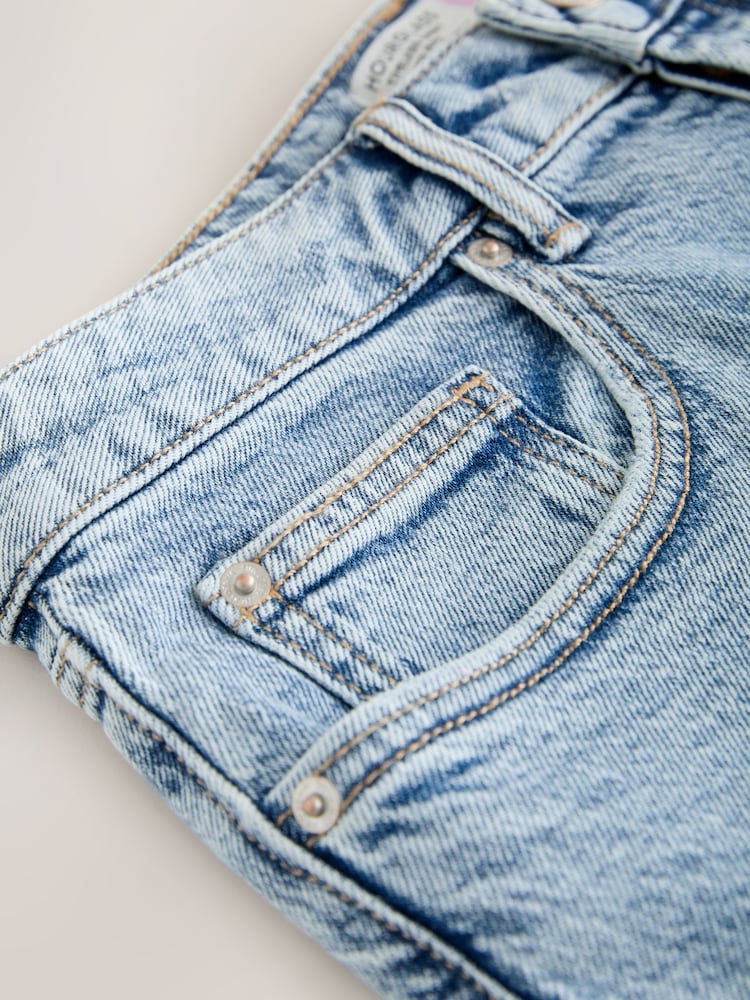 Light Blue Hourglass Denim Shorts - Image 7 of 7