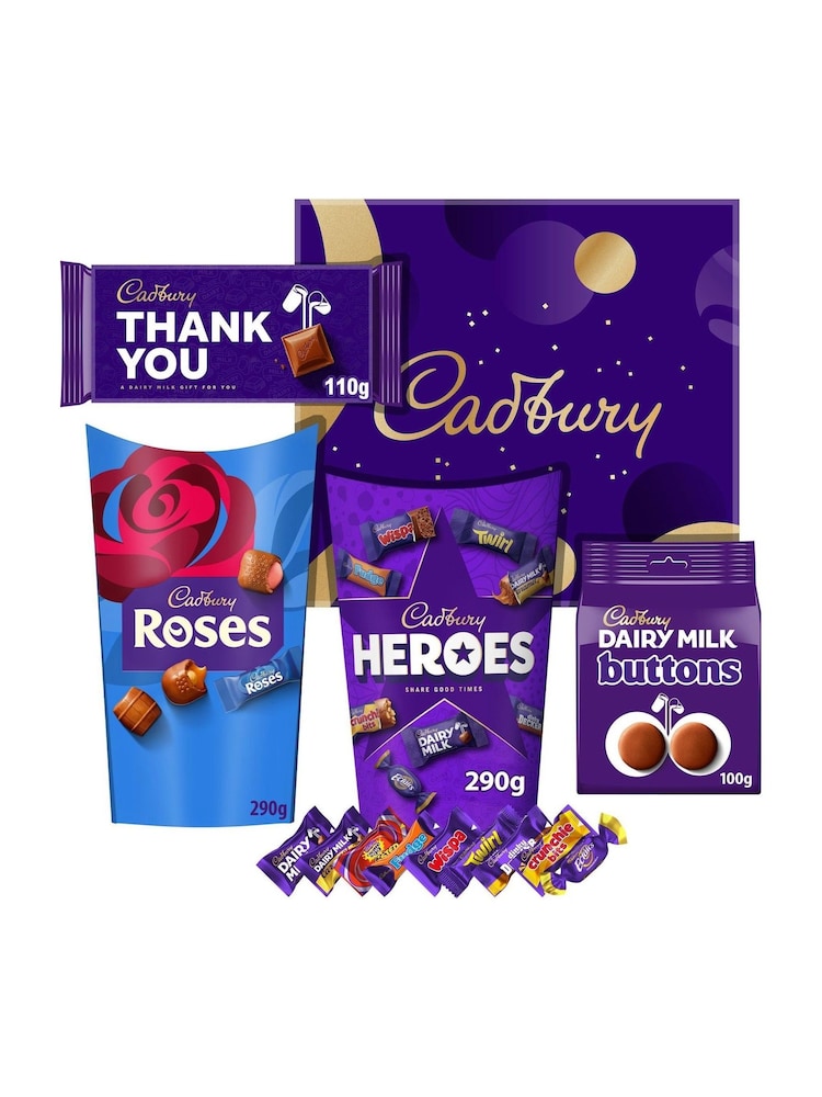 Cadbury Medium Thank You Chocolate Sharing Hamper - Image 2 of 3 Cadbury Medium Thank You Chocolate Sharing Hamper - Image 2 of 3