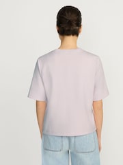 Lands' End Pink Short Sleeve Luxe T-Shirt - Image 3 of 4