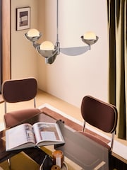 MADE.COM Chrome Small Layla Ceiling Light - Image 1 of 4