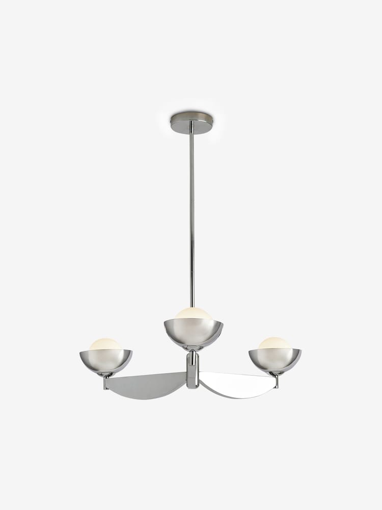MADE.COM Chrome Small Layla Ceiling Light - Image 4 of 4 MADE.COM Chrome Small Layla Ceiling Light - Image 4 of 4