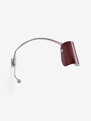 MADE.COM Chrome & Red Curve Wall Light - Image 5 of 5