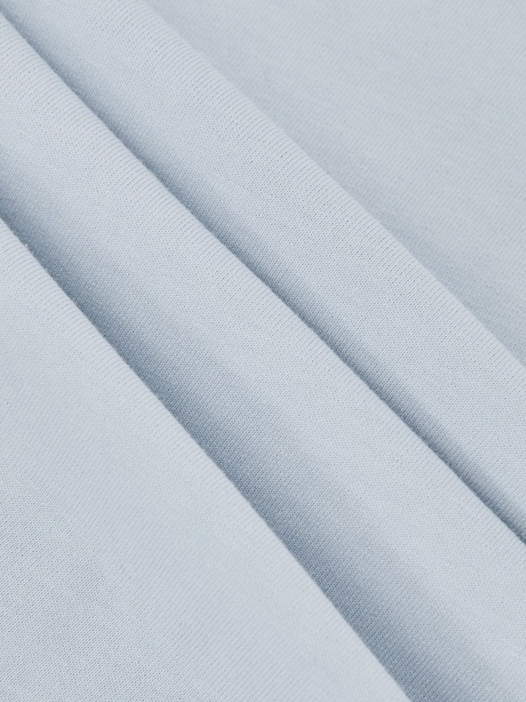 Reiss Ice Blue Lara Cotton Ribbed-Neck Oversized T-Shirt - Image 6 of 6 Reiss Ice Blue Lara Cotton Ribbed-Neck Oversized T-Shirt - Image 6 of 6