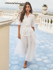 Lipsy Gauze Midi Shirt Dress - Bild 1 von 4