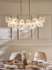 Lipsy Brass Organic Flower Pendant Ceiling Light - Image 1 of 4