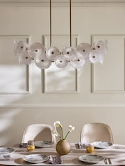 Lipsy Brass Organic Flower Pendant Ceiling Light - Image 2 of 4