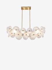 Lipsy Brass Organic Flower Pendant Ceiling Light - Image 3 of 4