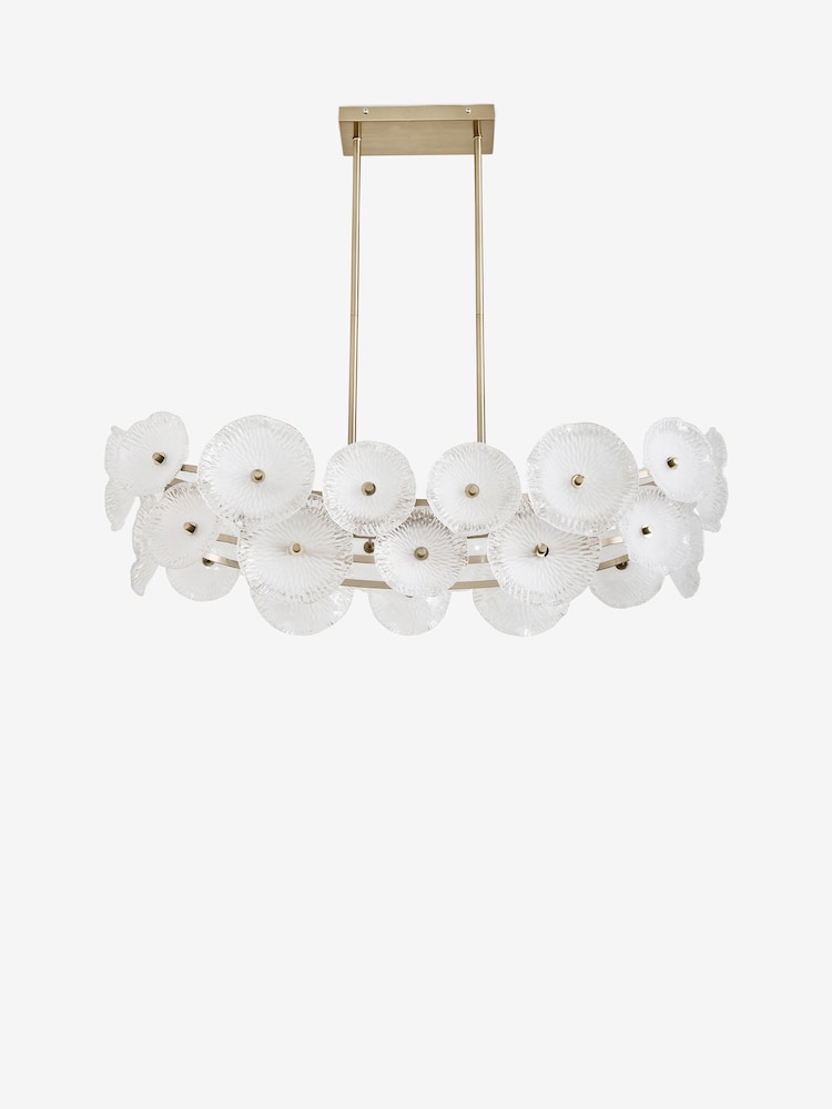 Lipsy Brass Organic Flower Pendant Ceiling Light - Image 4 of 4