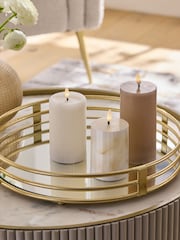 Lipsy 3 Pack Cream Luxe Neutral LED Candles - Image 1 of 6