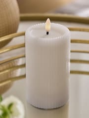Lipsy 3 Pack Cream Luxe Neutral LED Candles - Image 3 of 6